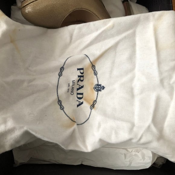 PRADA 37 platform heels Cracle Brush - Picture 11 of 12